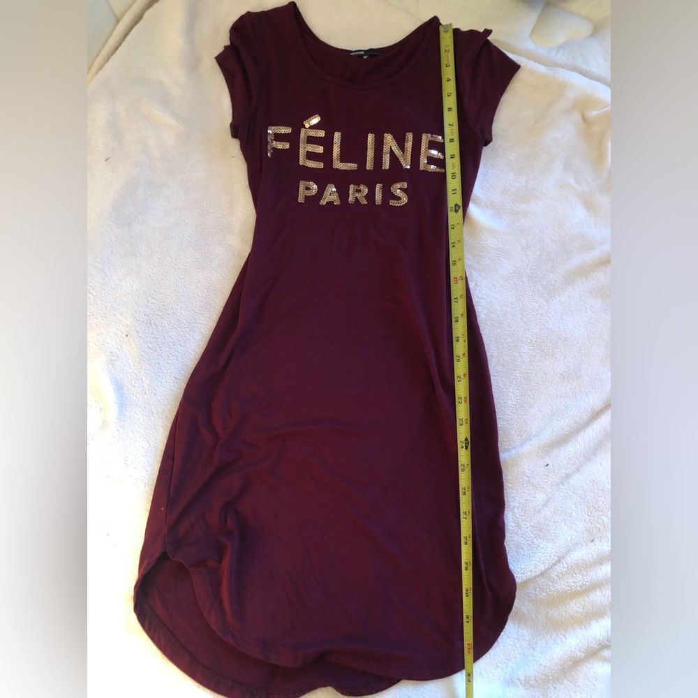 Stretchy Burgundy Red Dress